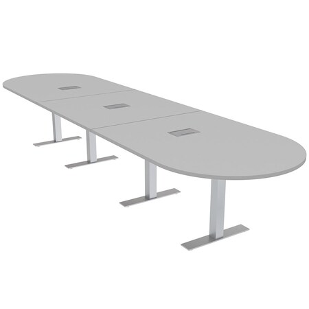 Skutchi Designs 45 in W, 165.75 in L, 29 in H, Engineered Wood Top, Grey HAR-RAC-46x168-T-ELEC-XD01